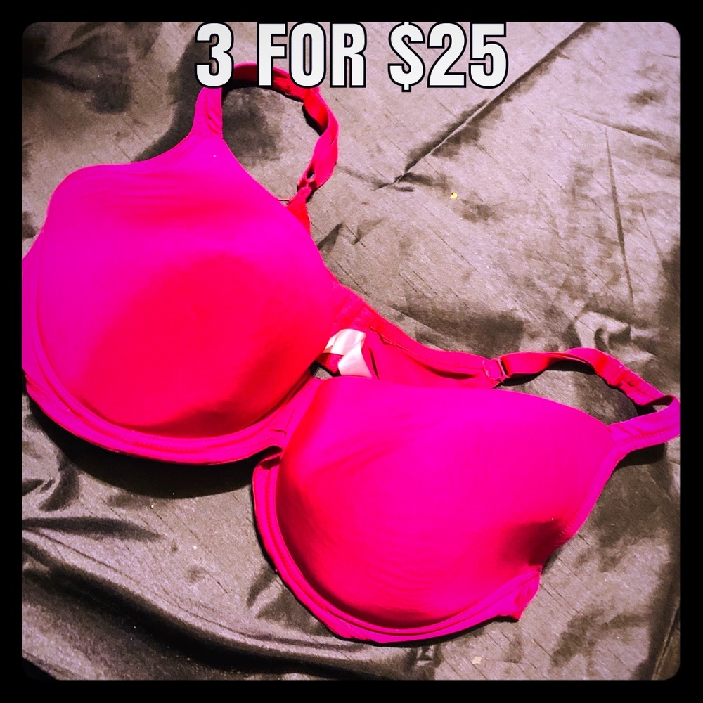 Hot pink padded 40DD Bra